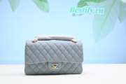 Chanel Medium Caviar Flap Bag in Light Blue - 1