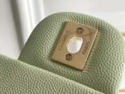 Chanel Medium Caviar Flap Bag in Light Green - 2