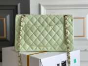 Chanel Medium Caviar Flap Bag in Light Green - 6