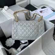 Chanel Medium Caviar Flap Bag in Grey - 4