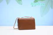 Valentino Garavani One Stud Nappa Brown Bag - 3