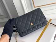 Chanel WOC Caviar Bag in Black with Gold Hardware - 3