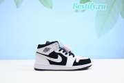 Jordan 1 Mid White Black 554725-113 - 4