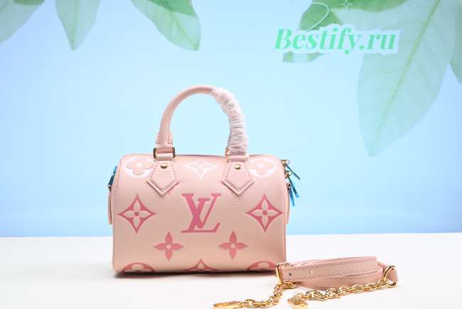 Louis Vuitton Mini Speedy Bag Pink 20CM - 1