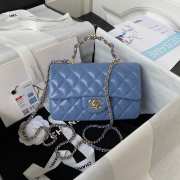 Chanel Small Flap Bag with Handle 20CM - 5