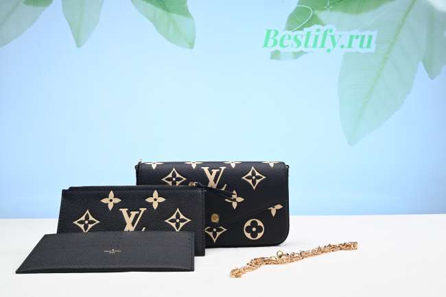 LV Félicie Pochette Monogram Empreinte Leather - 1