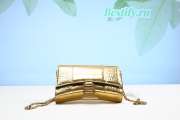 Balenciaga Hourglass Mini Crocodile-effect Leather Bag - 1