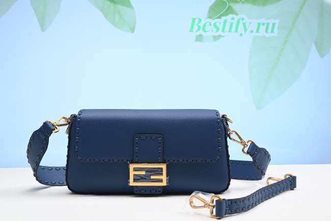 Fendi Baguette Bag in Blue 26CM - 1