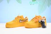 Nike Air Force 1 Low OFF-WHITE University Gold Metallic Silver DD1876- - 6