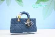 Dior Lady D-Joy Blue Bag 26CM 01 - 1