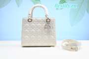 Dior Lady Bag 24cm in White - 1