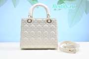 Dior Lady Bag 24cm in White - 2