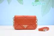 Prada System Shoulder Bag in Orange 24cm - 1