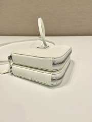 Prada Saffiano Leather Mini Pouch 15CM White - 4