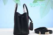 Prada Saffiano Cuir Mini Double Bag Black 25CM - 6