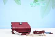 Bvlgari Serpenti Forever Leather Crossbody Red Bag 20CM - 4