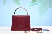 Bvlgari Serpenti Forever Leather Crossbody Red Bag 20CM - 2