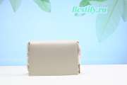 YSL Medium Cassandra Clasp Bag White - 6