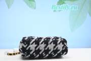 Chanel 19 Bag Tweed Quilted Black and White 26cm - 2