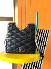 YSL 87 Quilted-leather Clutch Bag Black 26CM - 4