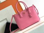 Prada Galleria Saffiano Leather Bag Pink 33CM - 1