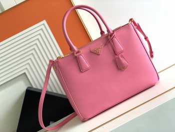 Prada Galleria Saffiano Leather Bag Pink 33CM