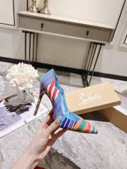 Christian Louboutin Patent Striped Pumps Multicolor  - 4