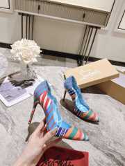 Christian Louboutin Patent Striped Pumps Multicolor  - 5