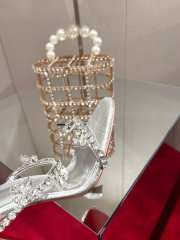 Christian Louboutin Just Queen 100 crystal-embellished PVC mules - 2