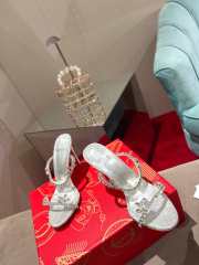 Christian Louboutin Just Queen 100 crystal-embellished PVC mules - 6