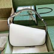 Gucci Horsebit 1955 Shoulder Bag White - 4