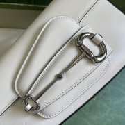 Gucci Horsebit 1955 Shoulder Bag White - 5