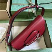 Gucci Horsebit 1955 Shoulder Bag Wine-Red - 3