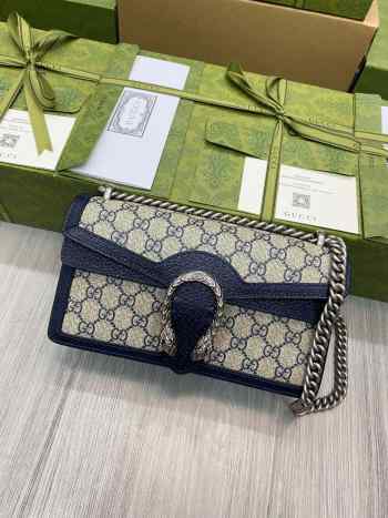 Gucci Dionysus Shoulder Bag in Navy Blue 25CM