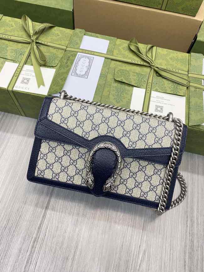 Gucci Dionysus Shoulder Bag in Navy Blue 28CM - 1