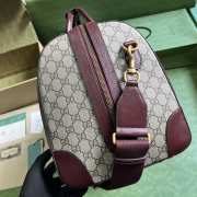 Gucci GG Canvas Duffle Bag 44CM Red - 3