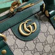 Gucci GG Canvas Duffle Bag 44CM Green - 6