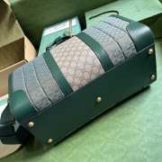 Gucci GG Canvas Duffle Bag 44CM Green - 5