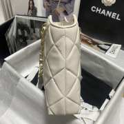 Chanel Shopping Tote Bag in White 33CM - 5