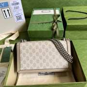 Gucci Dionysus GG Small Rectangular Bag in Beige and White - 3