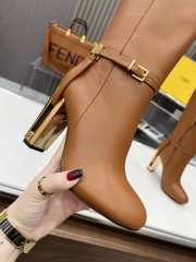 Fendi Delfina Boots in Brown - 4