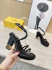 Fendi Baguette Heeled Sandals in Black - 4