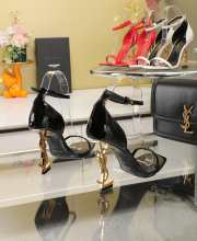 YSL High Heel Sandals in Patent Leather - 5