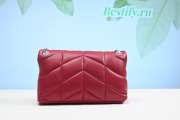 YSL Loulou Puffer Handbag 29cm Red - 2