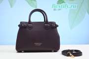 Burberry Medium Banner Bag In Burgundy 26CM - 1