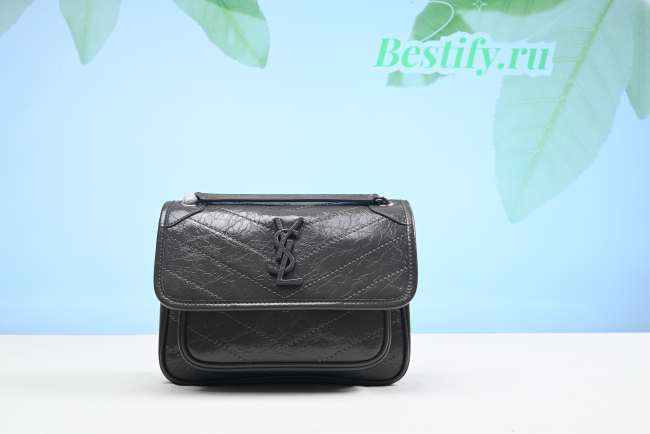 YSL Niki Bag in Grey 22CM - 1