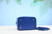 Goyard White Muse Vanity Bag Sky Blue 20CM - 4