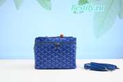 Goyard White Muse Vanity Bag Sky Blue 20CM - 5