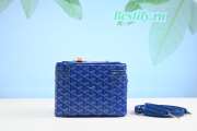 Goyard White Muse Vanity Bag Sky Blue 20CM - 6