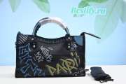 Balenciaga City Graffiti Classic Studs Bag 38CM - 2